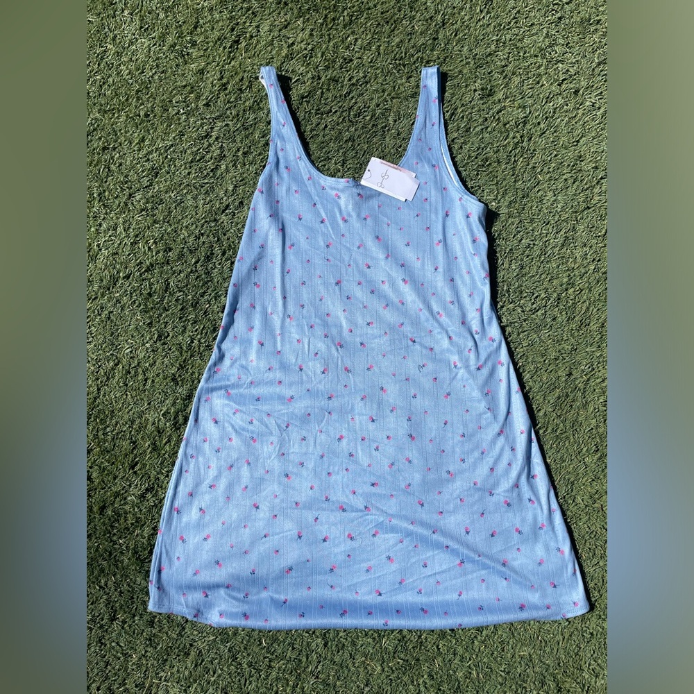 Jessica Simpson Blue and Pink Chemise Sleepwear